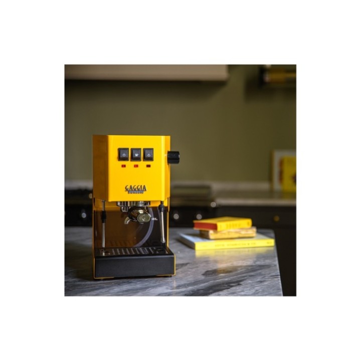 Gaggia Classic E24 Sunshine Yellow Espressomaskine Inkl. Baristaudstyr