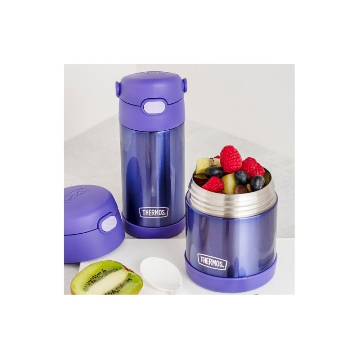 Thermos  Funtainer Drikkeflaske m. Sugerør 355 ml Violet