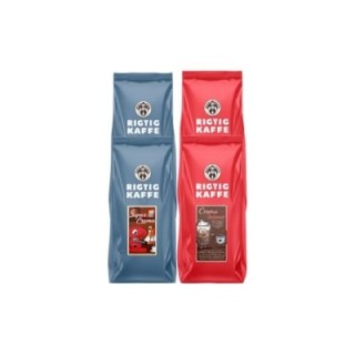 Rigtig Kaffe Crema Intenso & Super Crema 4kg Hele kaffebønner