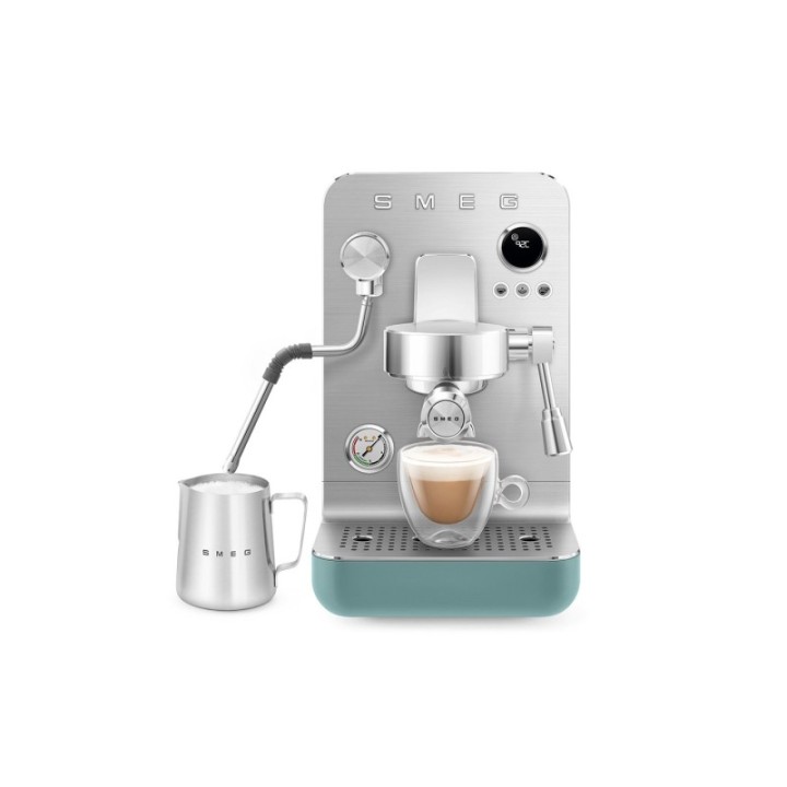Smeg EMC02EGMEU Minipro Semiautomatisk Espressomaskine Emerald Green