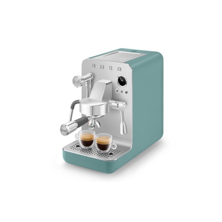 Smeg EMC02EGMEU Minipro Semiautomatisk Espressomaskine Emerald Green