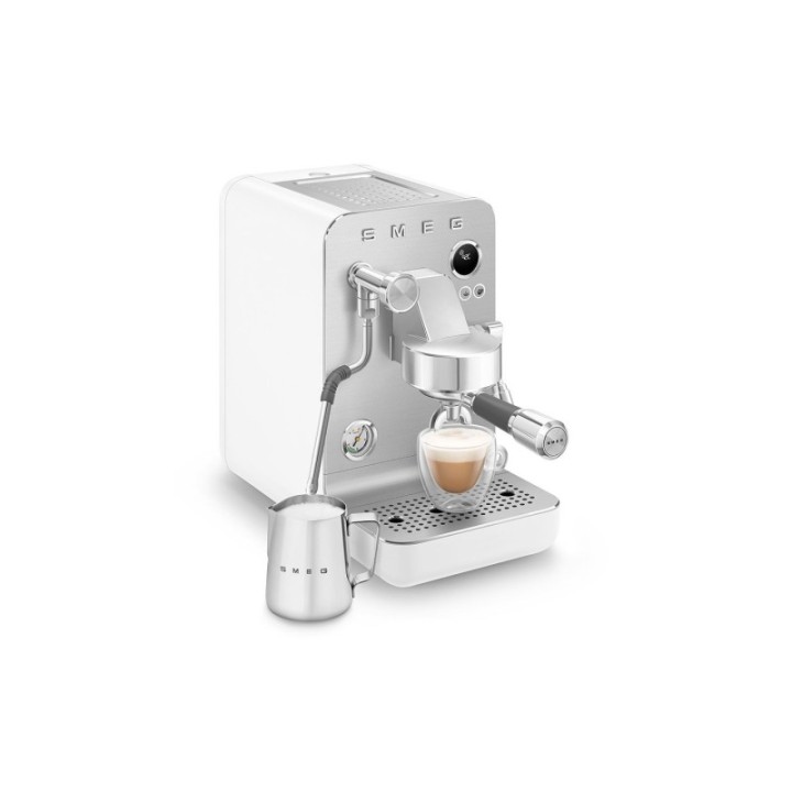 Smeg EMC02WHMEU Minipro Semiautomatisk Espressomaskine Hvid