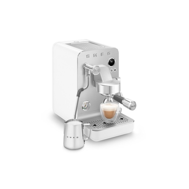 Smeg EMC02WHMEU Minipro Semiautomatisk Espressomaskine Hvid