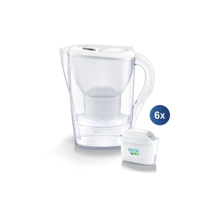 BRITA Marella 2,4L Hvid Inkl. 6 stk Maxtra Pro Filter