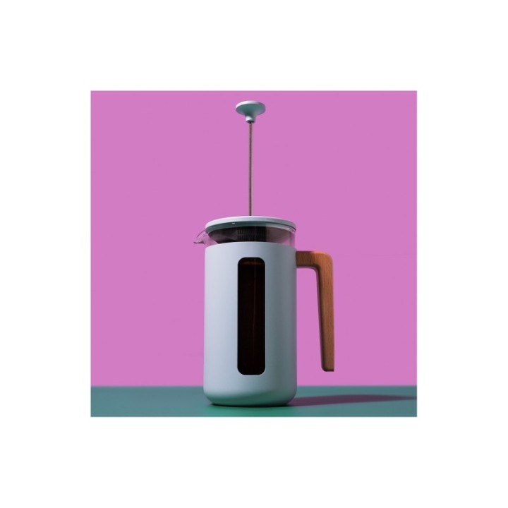 La Cafetière Pisa 8 Kop. Stempelkande Himmelblå