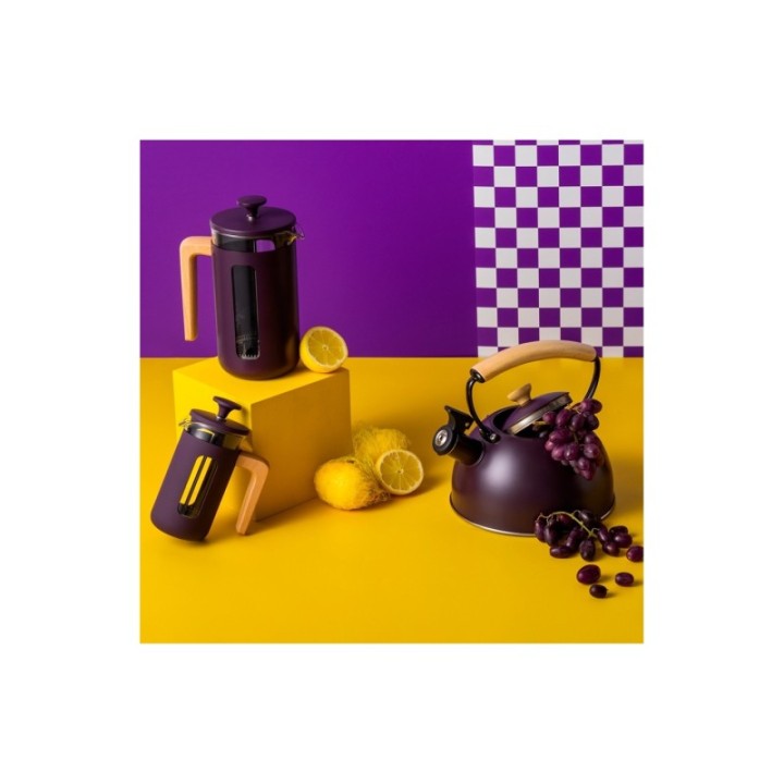 La Cafetière Pisa 3 Kop. Stempelkande Lilla