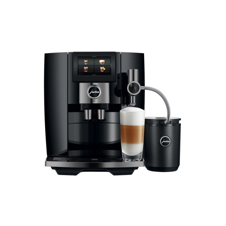 Jura J10 (EA) Piano Black Inkl. Pleje, Mælkebeholder, Filtre & kaffe