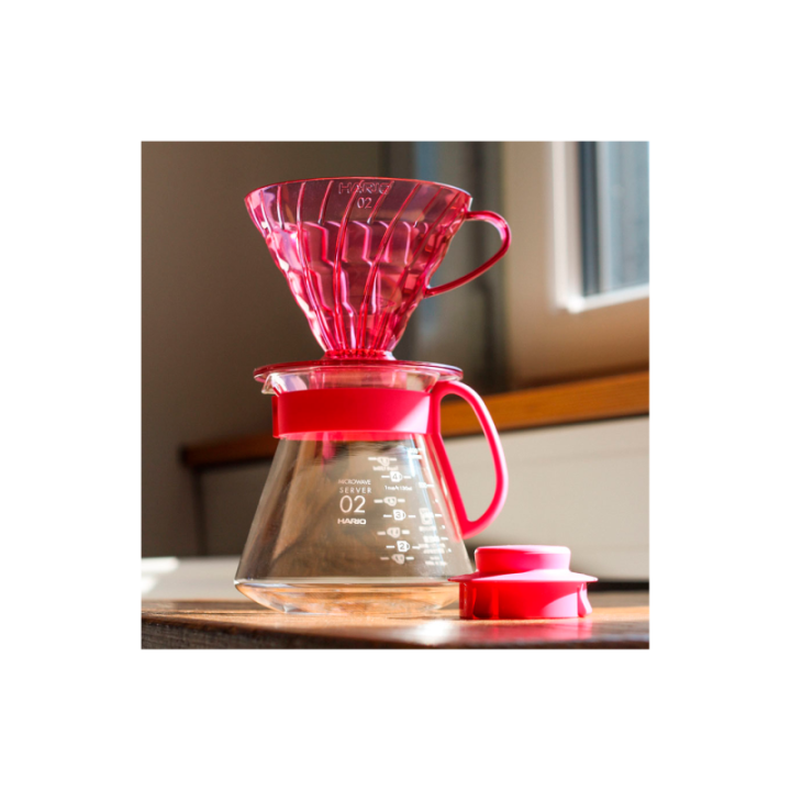 Hario V60 Dripper Pink 2 Kop. Inkl. Filtre