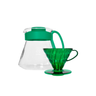 Hario V60 Filterbryg Sæt Grøn Inkl. Range Server, Dripper & Filtre