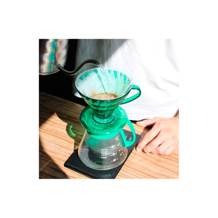 Hario V60 Filterbryg Sæt Grøn Inkl. Range Server, Dripper & Filtre