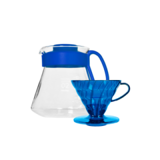 Hario V60 Filterbryg Sæt Blå Inkl. Range Server, Dripper & Filtre