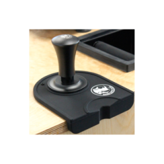 Rhino Classic Portafilter Stampemåtte med kant Sort