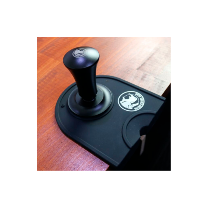 Rhino Classic Portafilter Stampemåtte med kant Sort