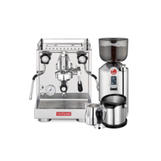 La Pavoni New Cellini Classic Inkl. Espressokværn, Baristaudstyr & 4 stk Cappuccinokopper
