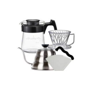 Hario Pegasus 01 Server Inkl. Papir Filtre 01, Dripper 01 & V60 kedel