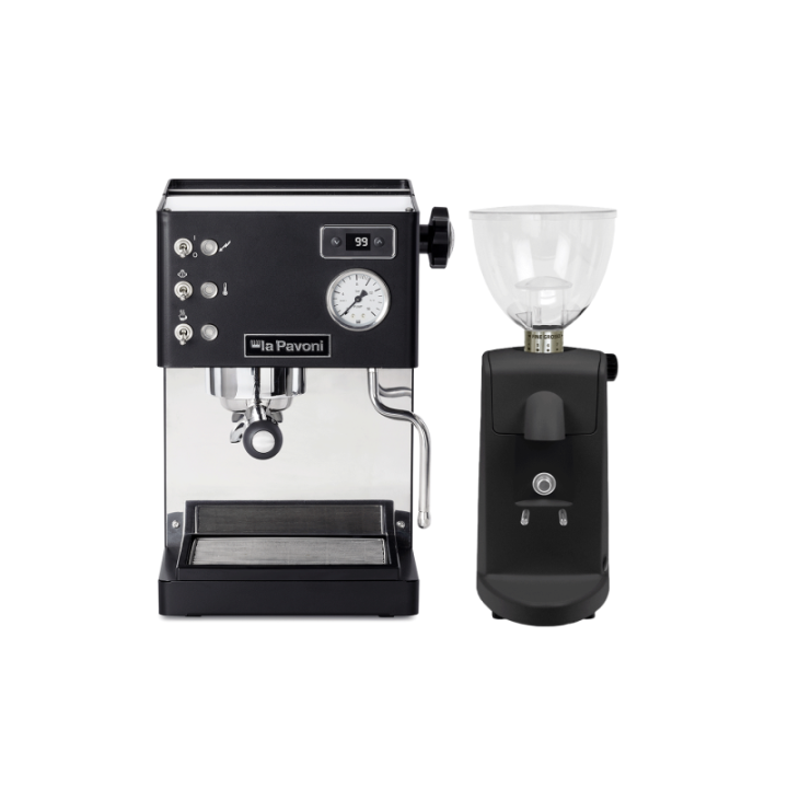 La Pavoni Casa Bar PID Sort LPMCBN02EU Inkl. Ascaso i-Mini I2 Kværn