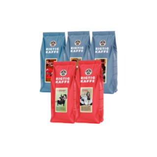 Rigtig Kaffe Mixpakke 2,5kg Hele kaffebønner