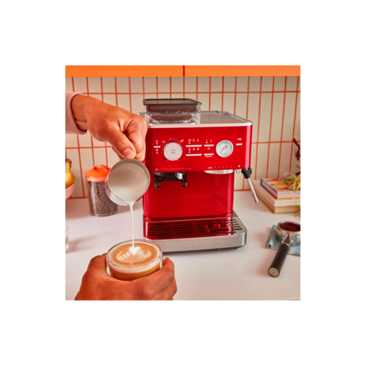 KitchenAid Semiautomatisk Espressomaskine Inkl. Kværn Rød