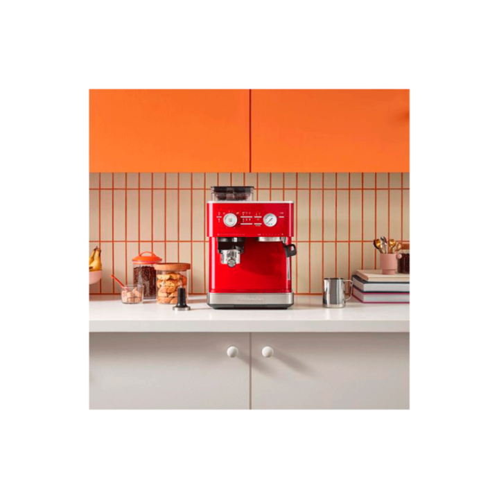 KitchenAid Semiautomatisk Espressomaskine Inkl. Kværn Rød