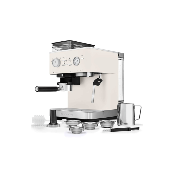 KitchenAid Semiautomatisk Espressomaskine Inkl. Kværn Porcelænshvid