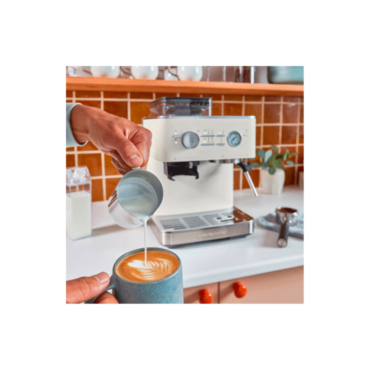 KitchenAid Semiautomatisk Espressomaskine Inkl. Kværn Porcelænshvid