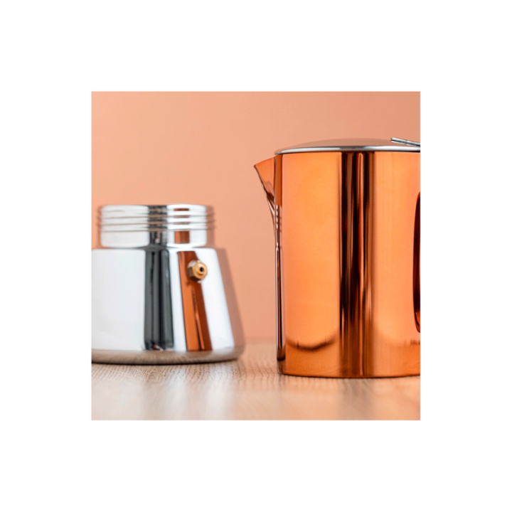 La Cafetière 4 Kop. Espressokande Kobber
