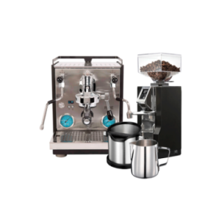 Profitec RIDE Inkl. Eureka Mignon Libra Kværn, Knockbox & Mælkekande