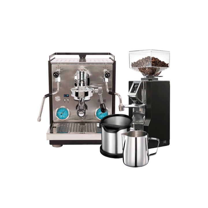 Profitec RIDE Inkl. Eureka Mignon Libra Kværn, Knockbox & Mælkekande