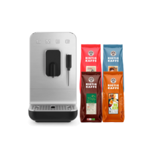Smeg BCC12BLMEU Sort Inkl. 1,8kg Rigtig Kaffe Mixpakke Kaffebønner