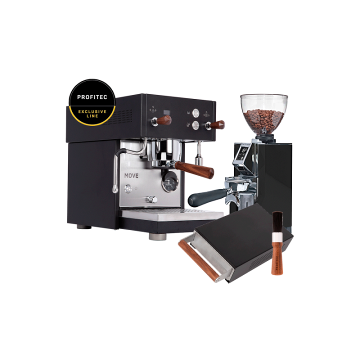 Profitec MOVE Inkl. Eureka Libra 65 Kværn, Knockbox & Rensebørste