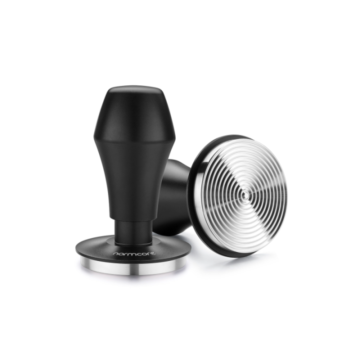 Normcore V4 Tamper med Fjeder & Riller 53,3 mm Sort