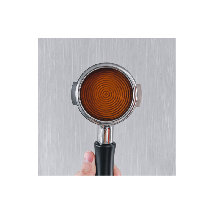 Normcore V4 Tamper med Fjeder & Riller 53,3 mm Sort