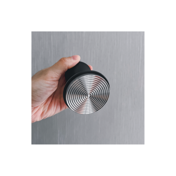 Normcore V4 Tamper med Fjeder & Riller 53,3 mm Sort