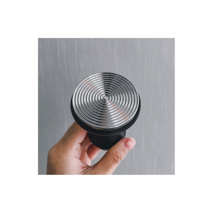 Normcore V4 Tamper med Fjeder & Riller 53,3 mm Sort