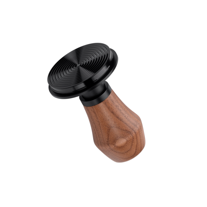 Normcore V4 Tamper med Fjeder, Riller & Titaniumsbelægning 58 mm Valnød