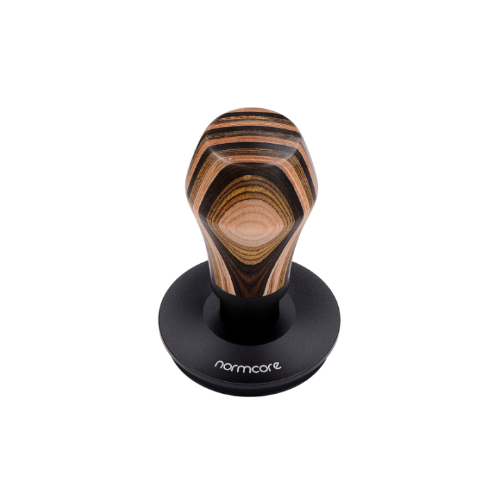 Normcore V4 Tamper med Fjeder, Riller & Titaniumsbelægning 58 mm Flerfarvet Træ