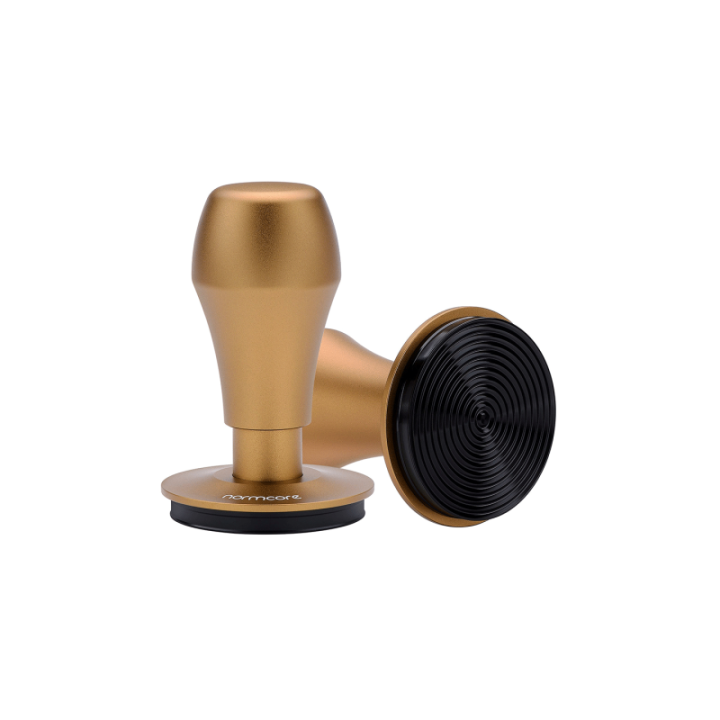 Normcore V4 Tamper med Fjeder, Riller & Titaniumsbelægning 58 mm Special Versions Guld