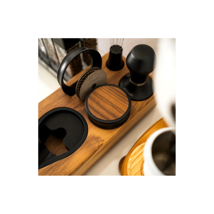 Normcore Coffee Gravity Leveling Tool med Titaniumsbelægning 53,3 mm Valnød