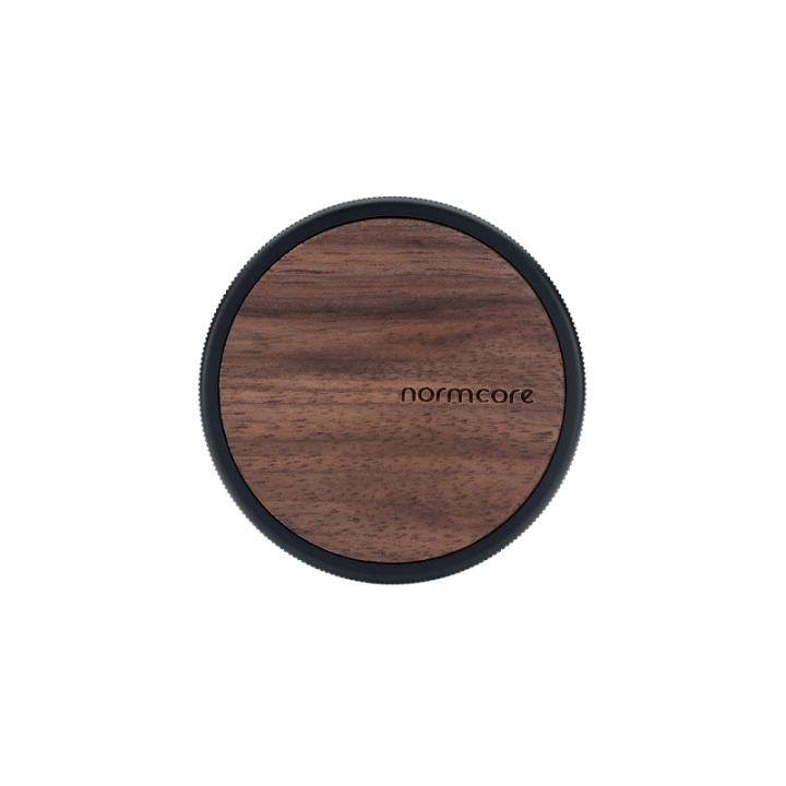 Normcore Coffee Gravity Leveling Tool med Titaniumsbelægning 53,3 mm Valnød