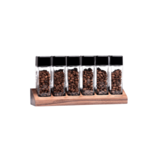 Normcore kaffebeholder sæt 6 stk. med Holder Valnød