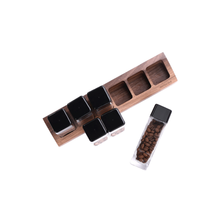 Normcore kaffebeholder sæt 6 stk. med Holder Valnød