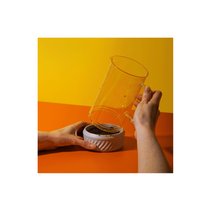 La Cafetière Zero 8 Kop. Stempelkande Latte