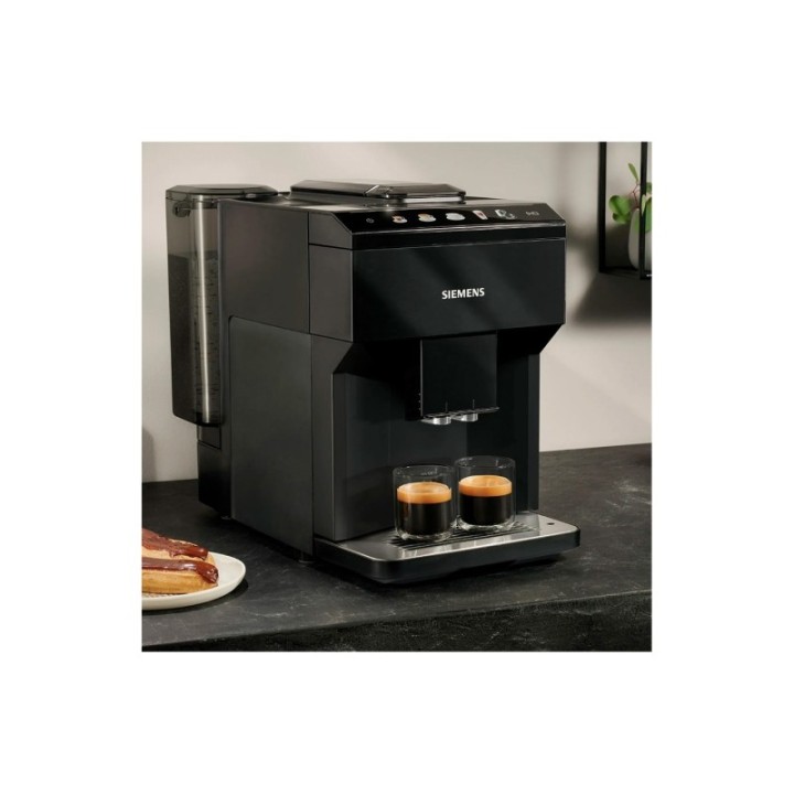 Siemens TP511R09 EQ500 Espressomaskine Inkl. Mælkebeholder & 2kg Rigtig Kaffe Hele kaffebønner