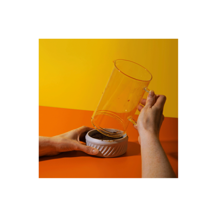 La Cafetière Zero 3 Kop. Stempelkande Latte