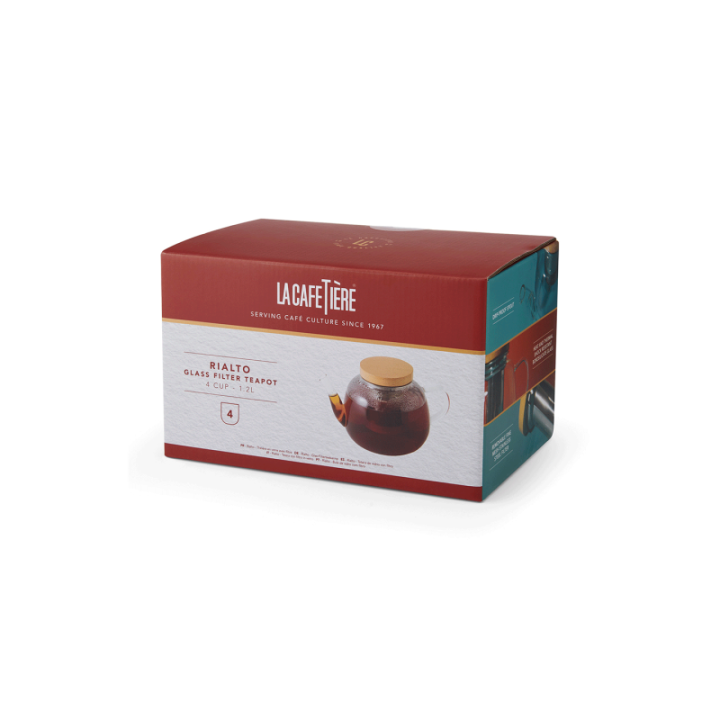 La Cafetière Rialto 4 Kop. Tebrygger Glas