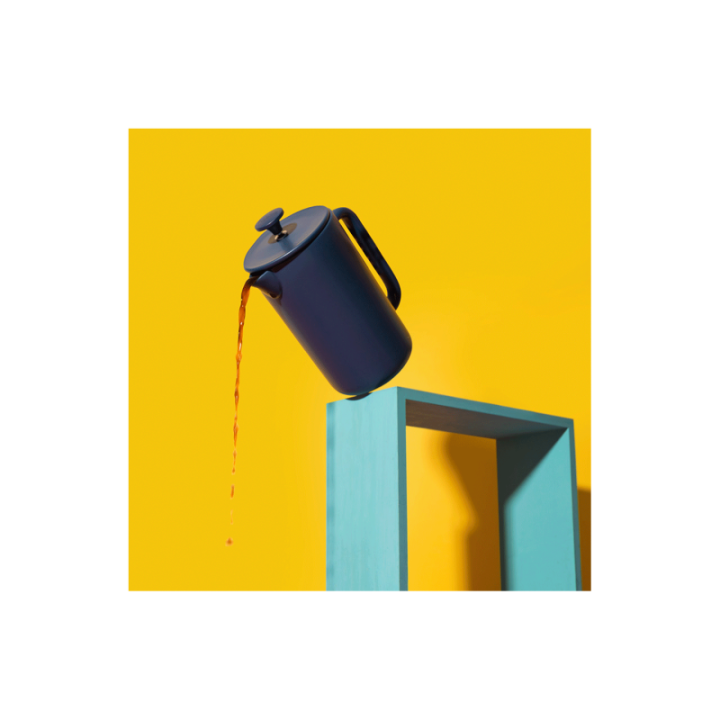 La Cafetière Arezzo 8 Kop. Stempelkande Navy