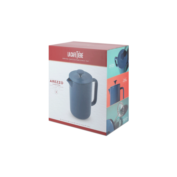 La Cafetière Arezzo 8 Kop. Stempelkande Navy
