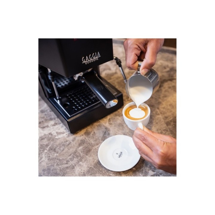 Gaggia Classic E24 Sort Espressomaskine Inkl. Gaggia MDF 55 Chrome Espressokværn