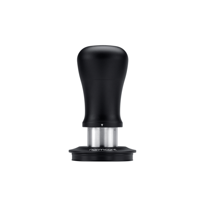 Normcore V5 Tamper med Fjeder & Titaniumsbelægning 58 mm Sort