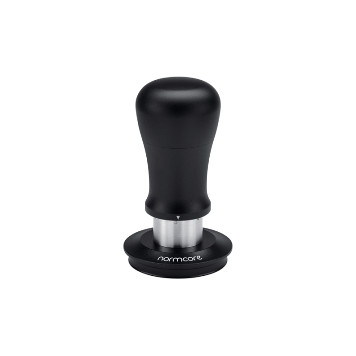 Normcore V5 Tamper med Fjeder & Titaniumsbelægning 58 mm Sort